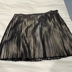 Tory Burch metallic pleated skirt